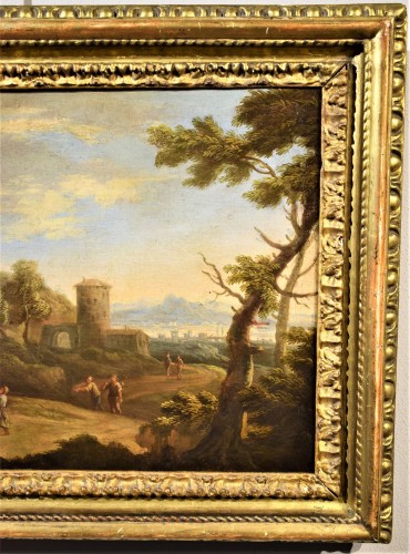 Paintings & Drawings  - Arcadian landscape with Nativity - Andrea Locatelli (1695-1741) 